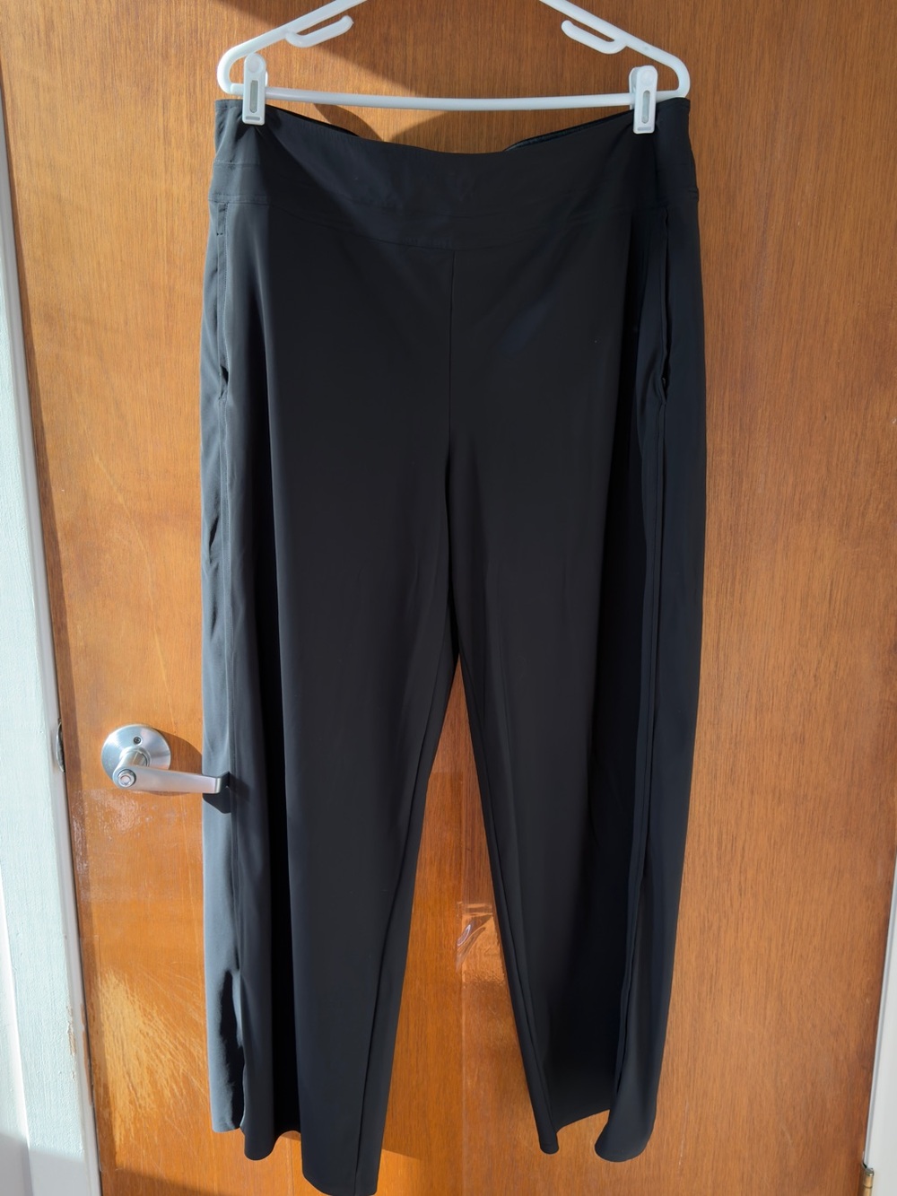Athleta Cosmic Black Women's Stretch Wide-Leg Pants